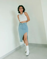 Whisper Denim Skirt